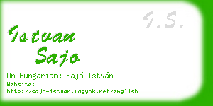 istvan sajo business card