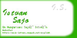 istvan sajo business card